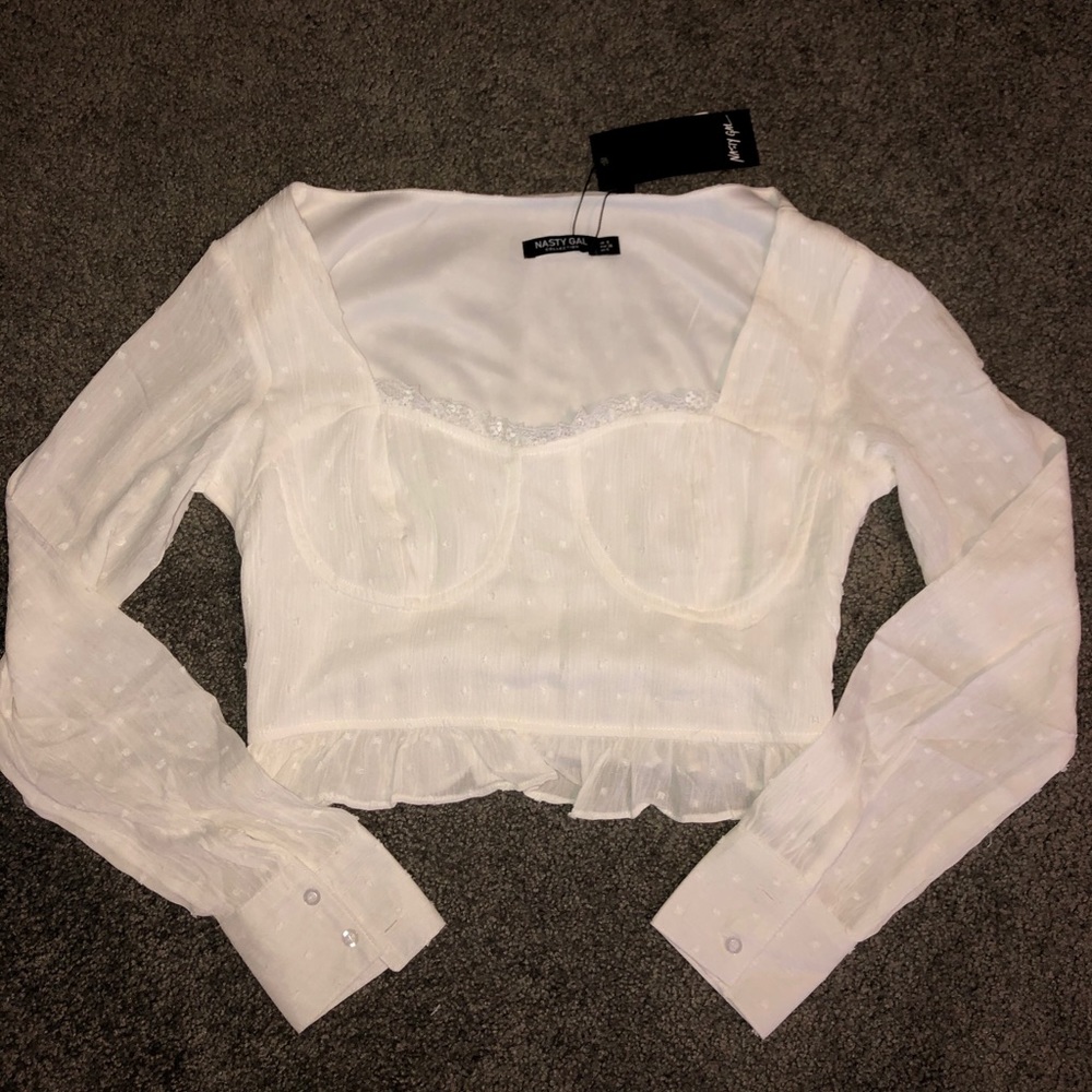 Cups and Downs Square Neck Crop Top from Nasty Gal